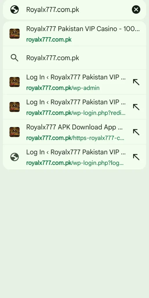 Royalx777 download apk interface screen 1