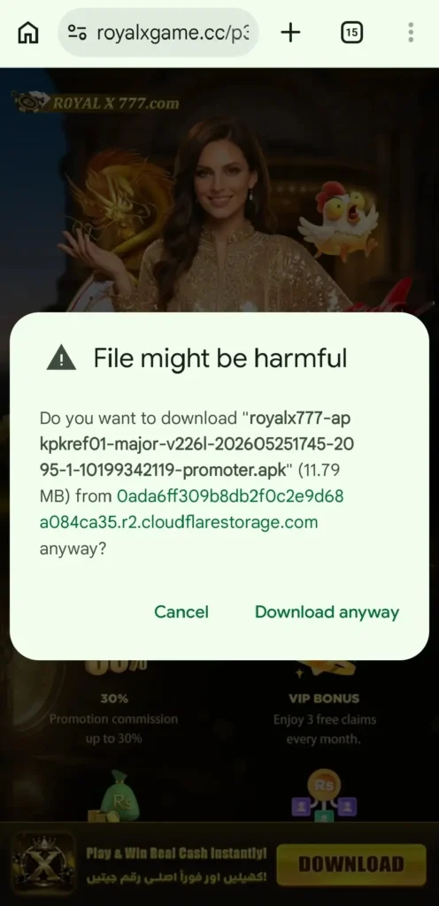 Royalx777 download apk interface screen 5