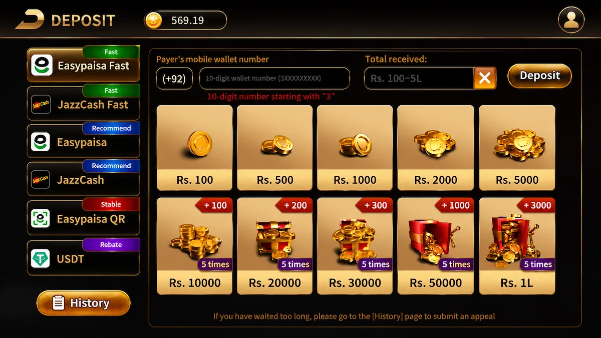 RoyalX777 Payment Methods RoyalX777 Payment Methods including EasyPaisa, JazzCash, Bank Transfer and USD Payment