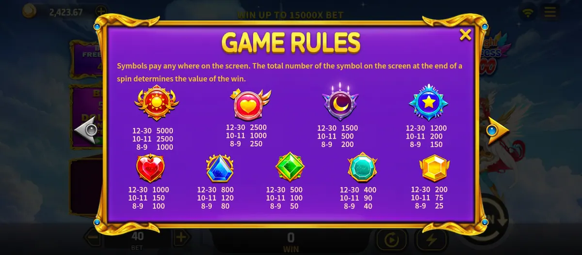 Starlight Princess Free Spins and multiplier gameplay