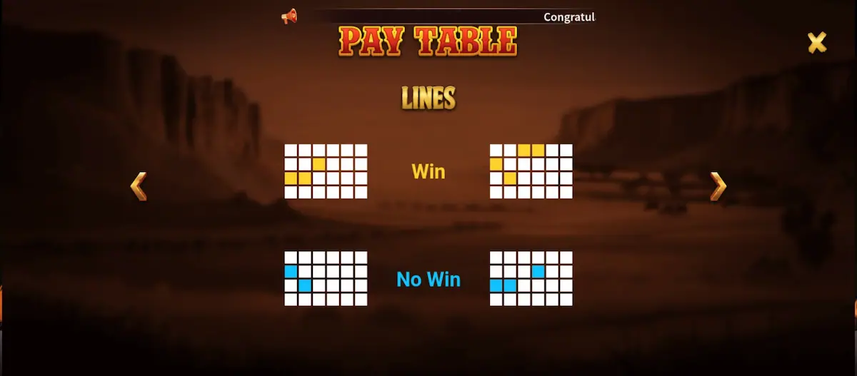 Rampage Buffalo Paytable Details Rampage Buffalo Paytable details showing additional symbols and game rules