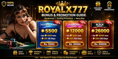 Royalx777 Bonus and Promotions 2026
