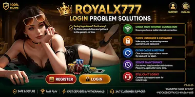 Royalx777 Login Problem and Solutions