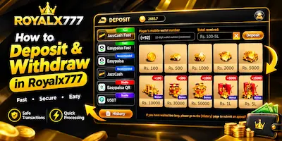How to Deposit and Withdraw in Royalx777
